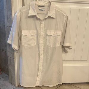 Columbia Men's White Short Sleeve Shirt